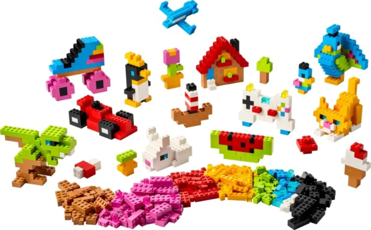 Creative Colorful Bricks set photo