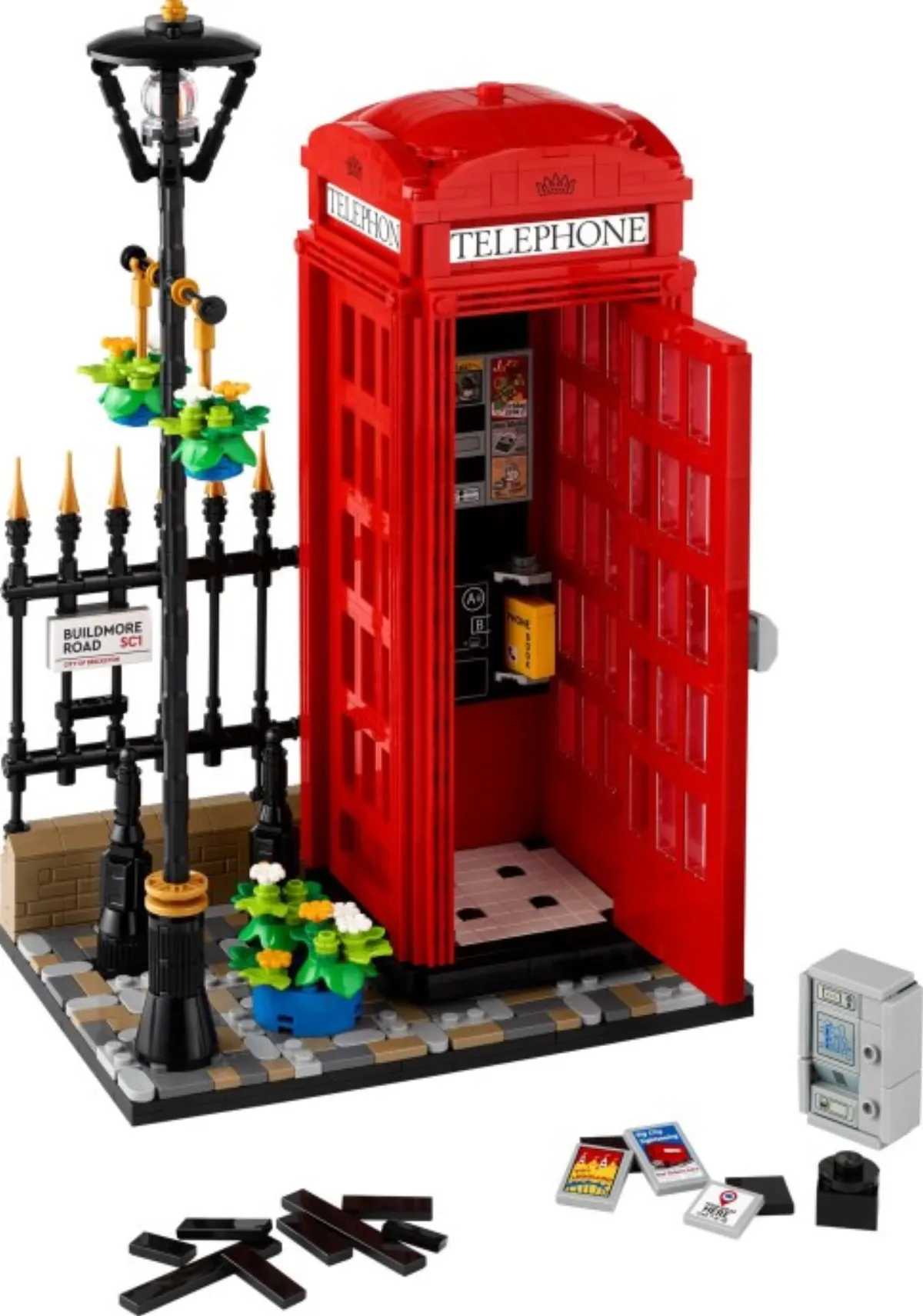 Red London Telephone Box set photo
