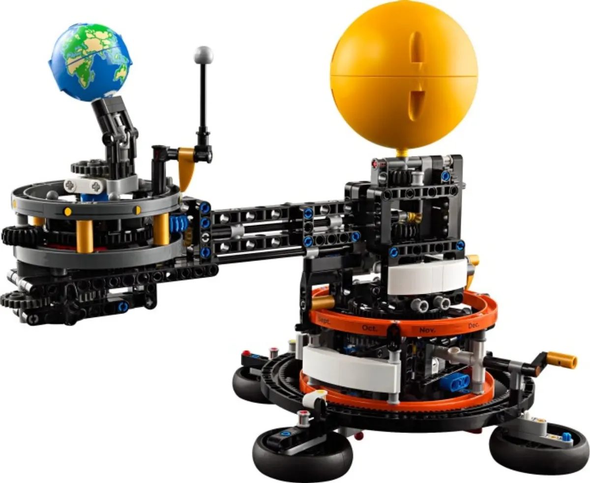 Planet Earth and Moon in Orbit set photo