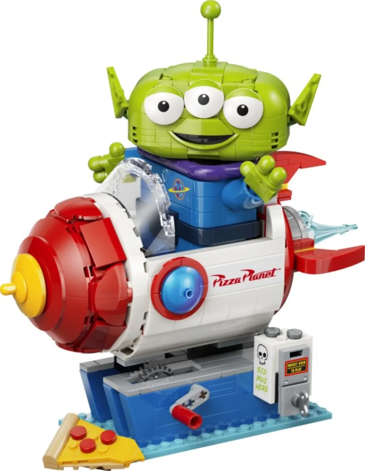 Alien with Pizza Planet Rocket Ride set photo