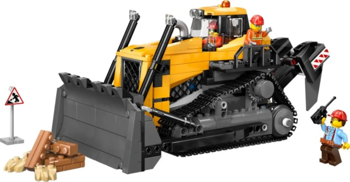 Yellow Bulldozer set photo