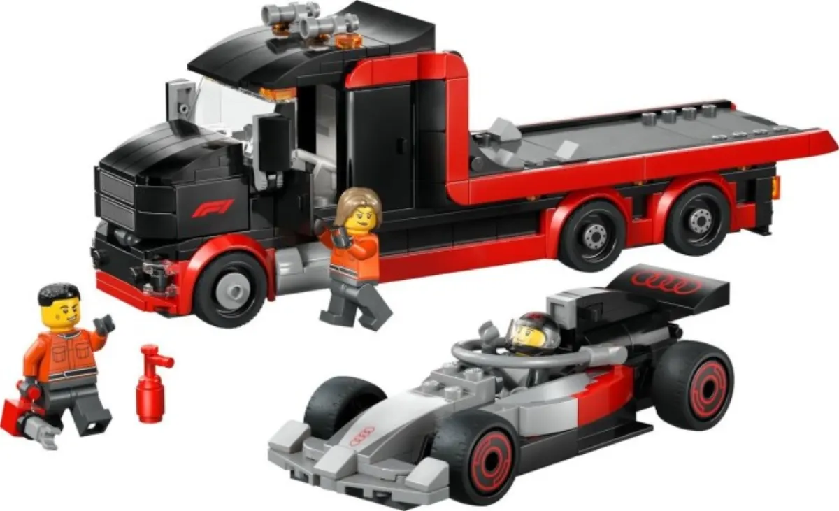 F1 Display Truck with Audi F1 Race Car set photo