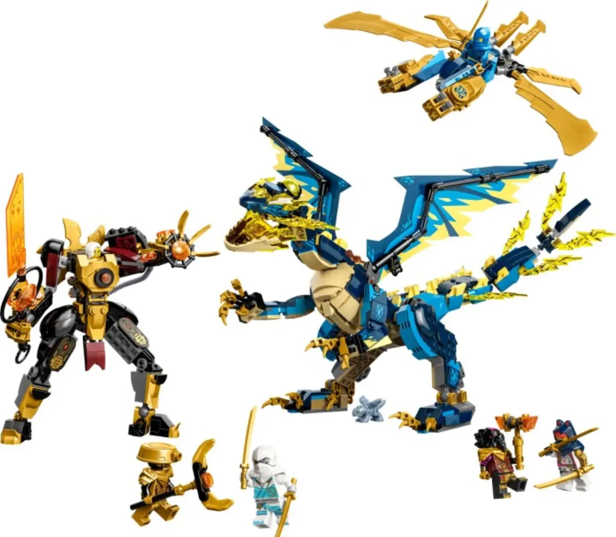 Elemental Dragon vs. The Empress Mech set photo