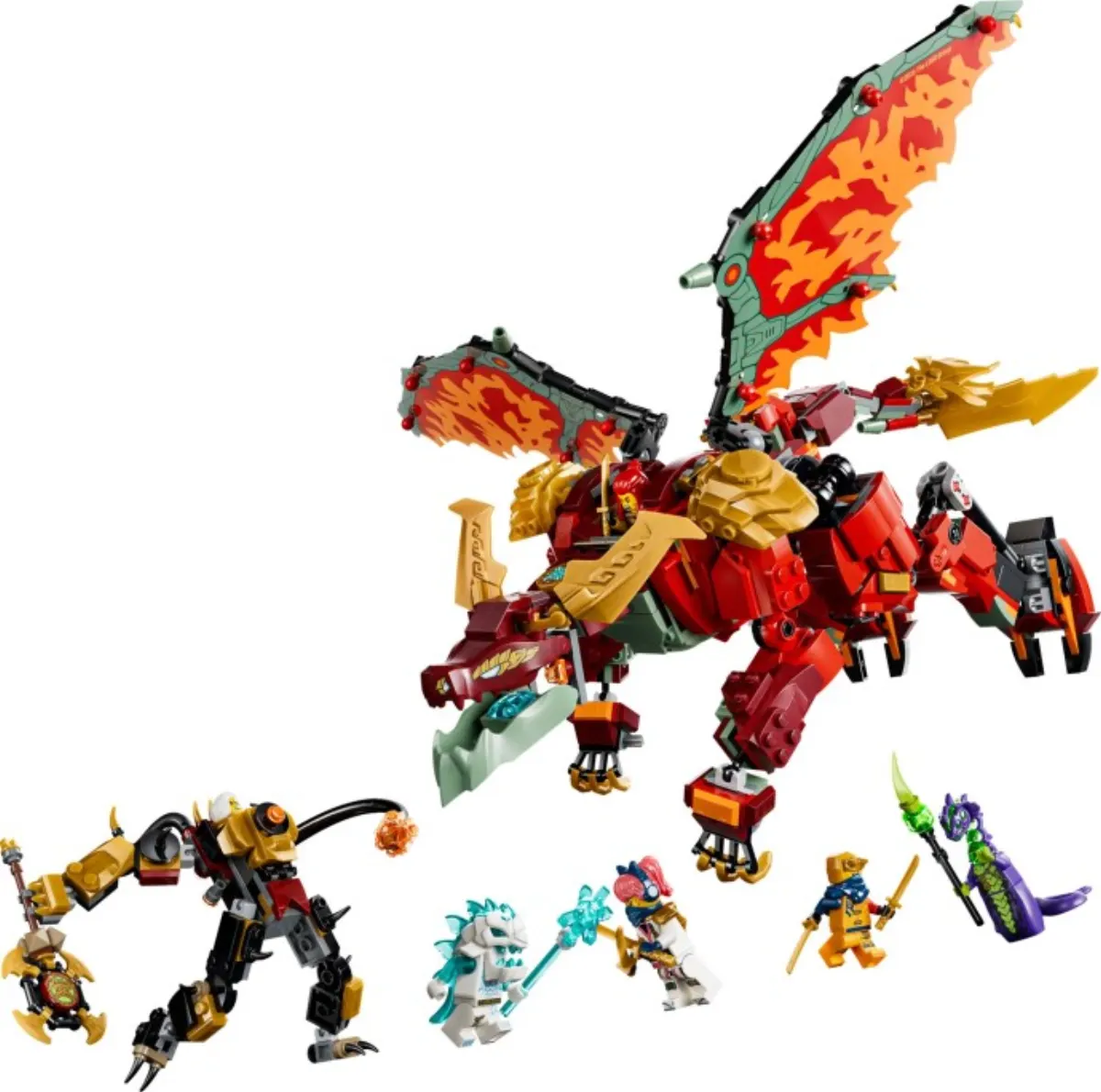 Wyldfyre's Transforming Dragon Mech set photo