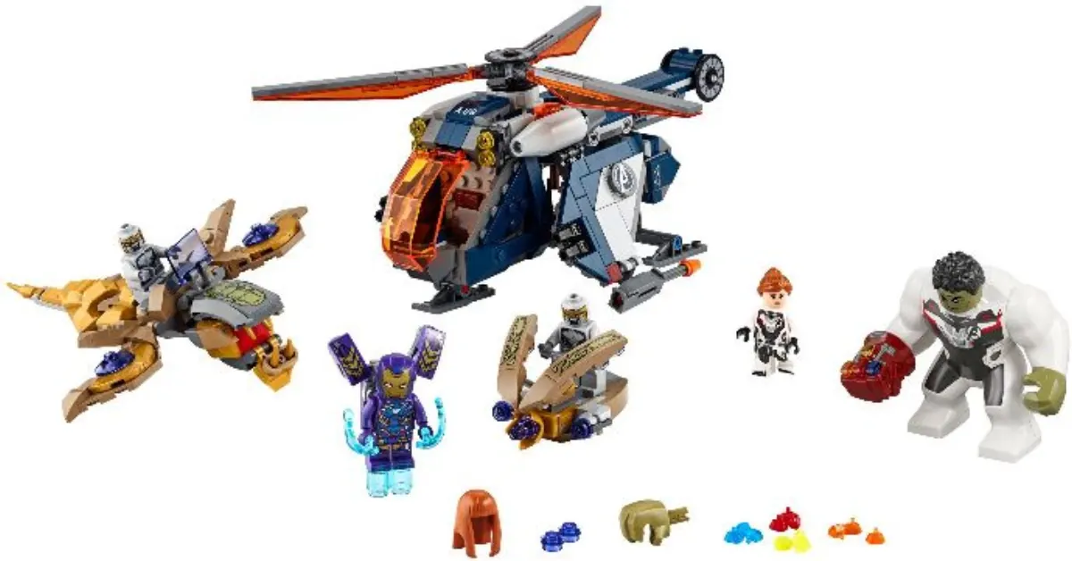 Avengers Hulk Helicopter Rescue set photo