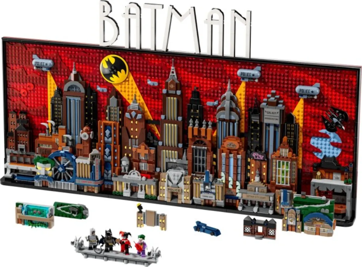 Batman: The Animated Series Gotham City set photo