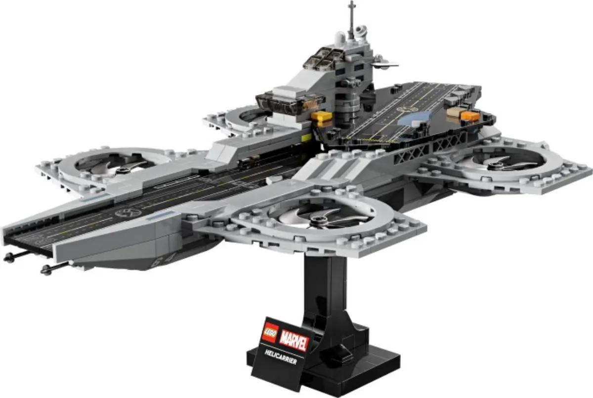 The Avengers Helicarrier set photo