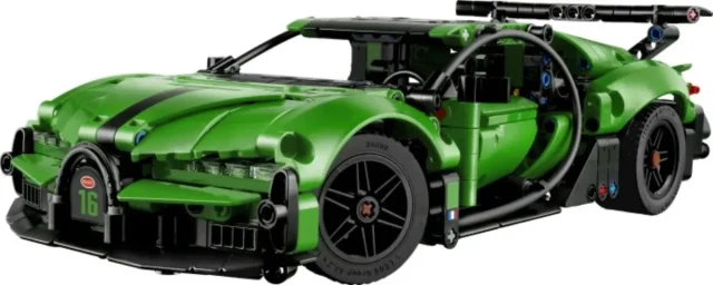Green Bugatti Chiron Pur Sport Hypercar box art