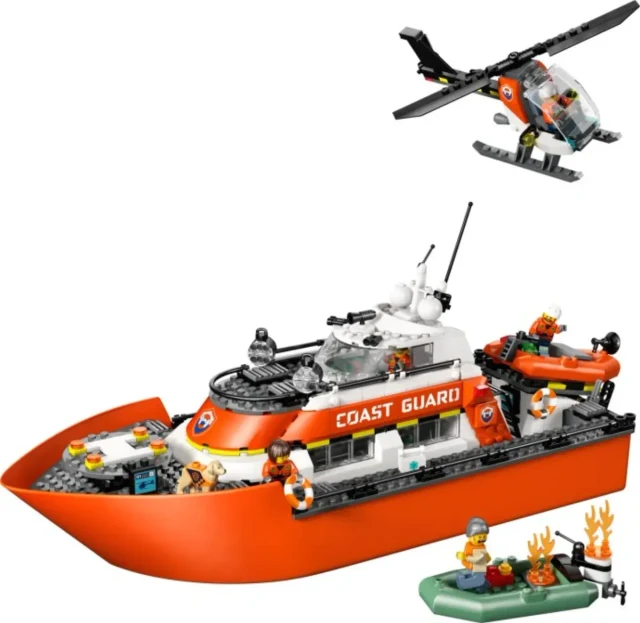 Coast Guard Rescue Boat & Helicopter box art