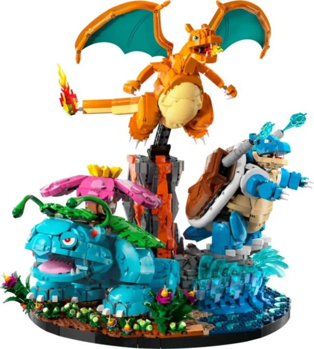 Venusaur, Charizard and Blastoise